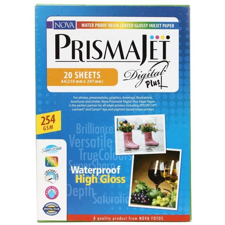 Nova Prismajet Photo Paper, 254 GSM, 20 Sheets, A4