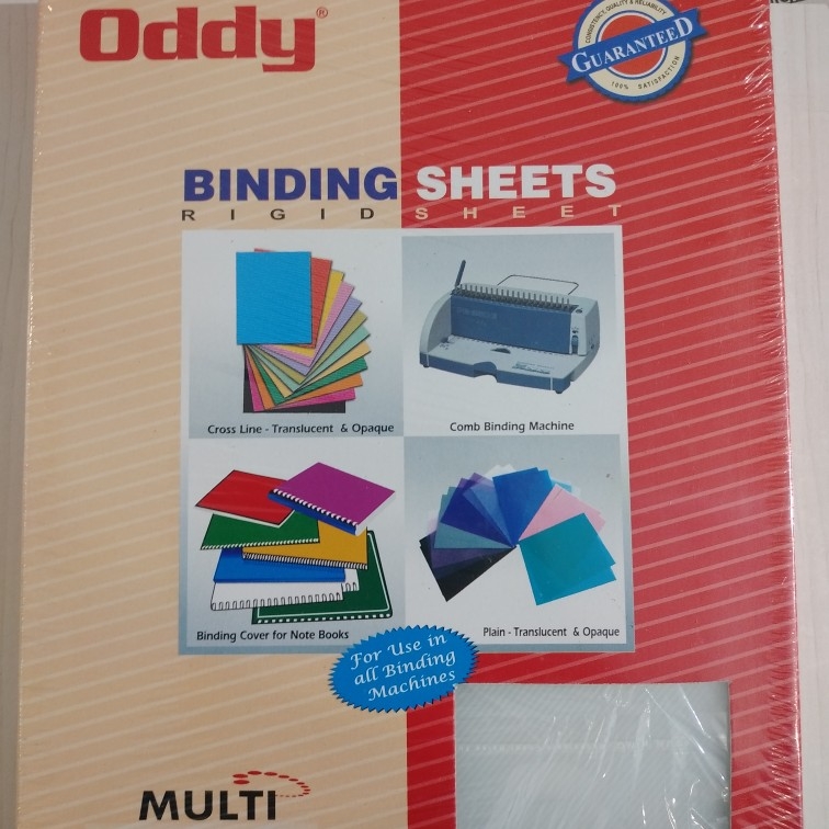 Oddy Spiral Binding Sheets