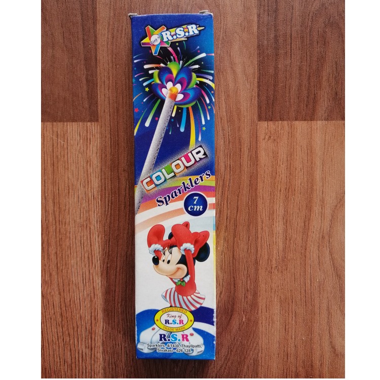 7CM Colour Sparklers-1 Box (10 Pcs)