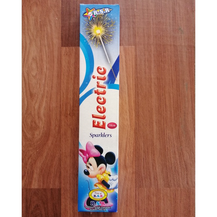 10CM Electric Sparklers-1 Box (10 Pcs)