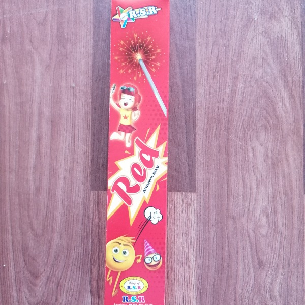 12CM Red Sparklers-1 Box (10 Pcs)