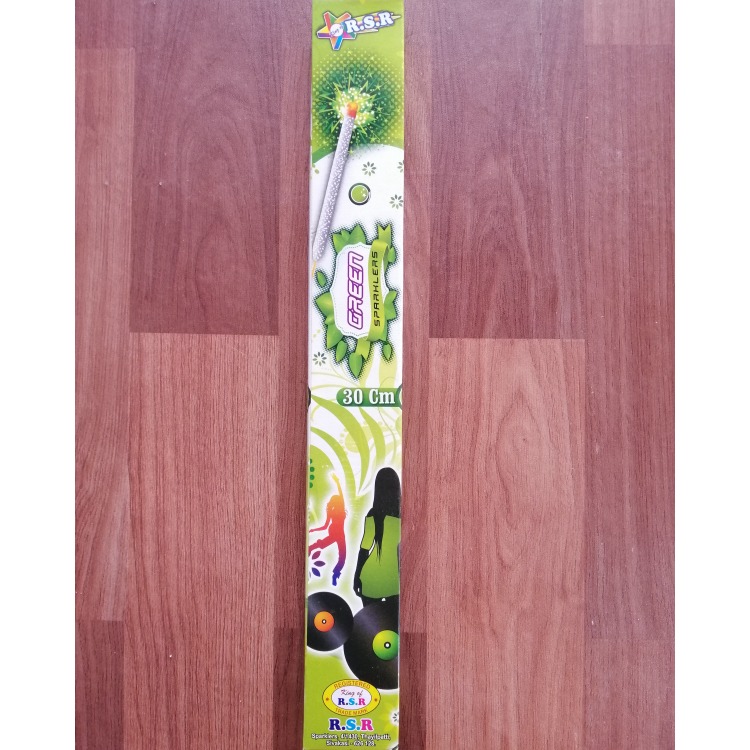 30CM Green Sparklers-1 Box (5 Pcs)