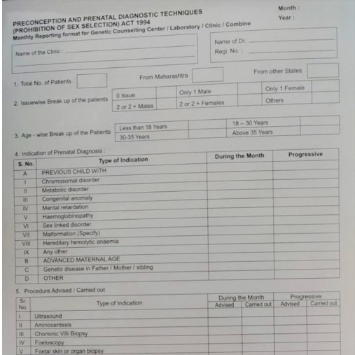 Sonography Monthly Report