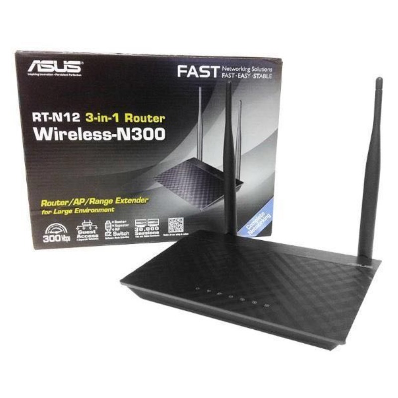 Asus RT-N12+ Router 2 Antena (2 Year Warranty)
