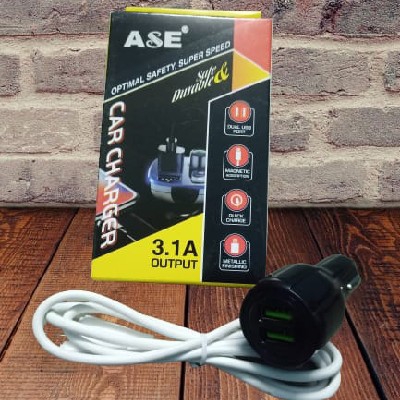 ASE CAR CHARGER WITH CABLE