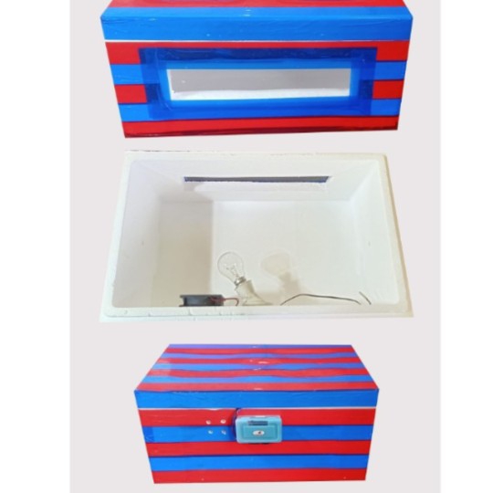 65 EGGS MANUAL INCUBATOR With Glass 