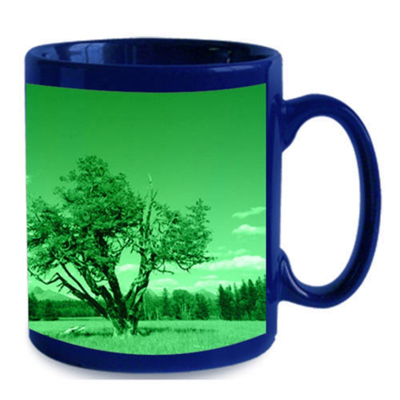 Luminous mug blue