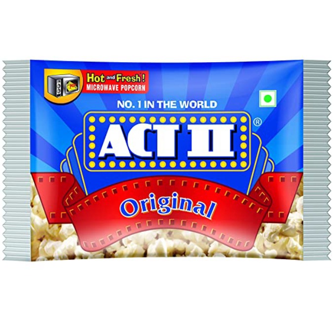Act II Natural Microwave Popcorn 33g