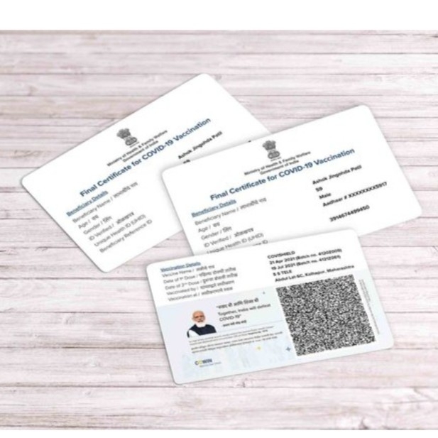 PVC Covid-19 Card with Photo