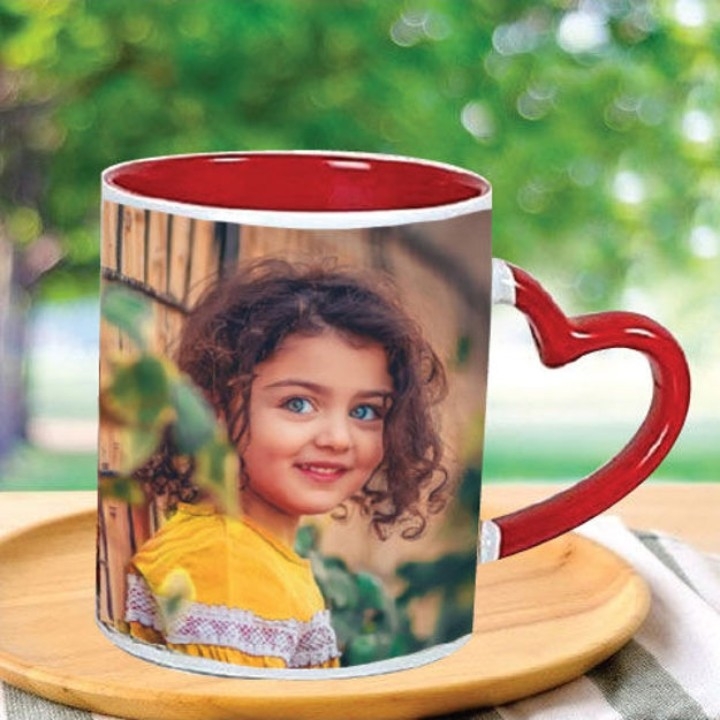 M~ Heart handle Mug