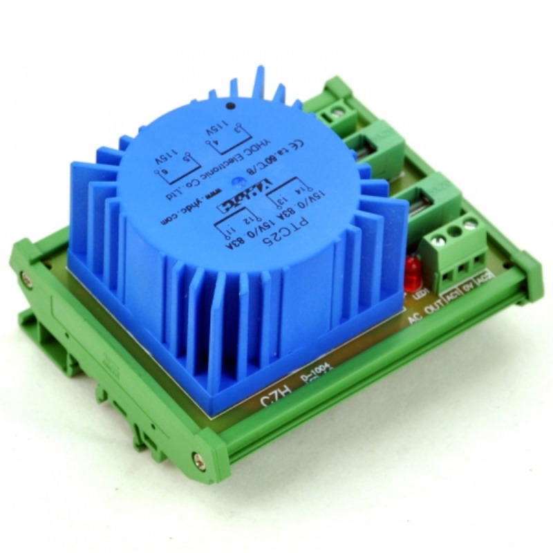 AUDIOWIND In 115/230Vac Out 2x15Vac 25 Watts(VA) Encapsulated Toroidal Power Transformer.