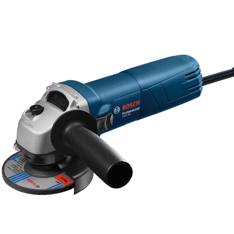 BOSCH GWS 600 professional Angle Grinder for Metal Working (with Brush Motor & Protective Guard - 660W, 100MM, M10) (Blue)