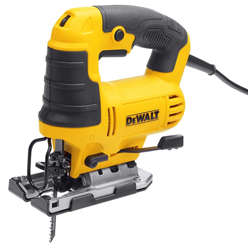 DEWALT DWE349 Jigsaw For Cutting Wood Metal and Plastic 650Watt with 6 Variable Speed, 2 Year Warranty