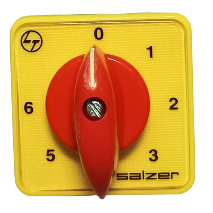 6A 1Pole 6Way S6 B13 SALZER (L&T) Cam Operated Rotary Switch