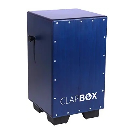 Clapbox Adjustable Snare Cajon CB40- Blue, Birch Wood (H:50 W:30 L:30) - 3 Internal Snares