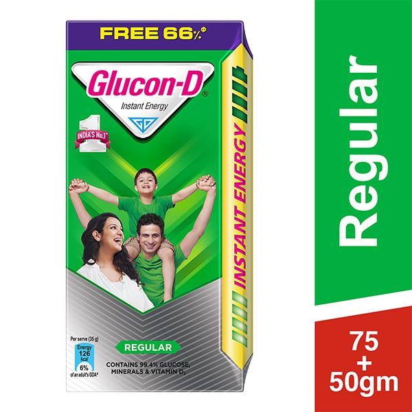 Glucon-D গ্লুকণ্ডি 75গ্রাম + 50গ্রাম