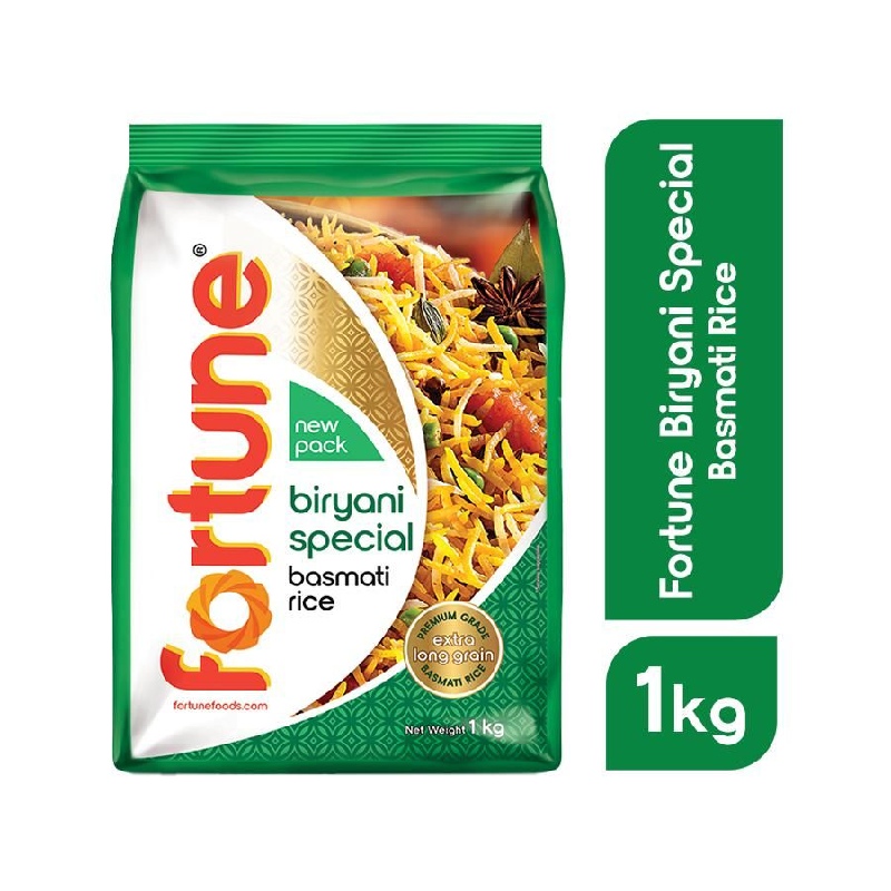 Chal বিরিয়ানি স্পেশাল চাল Fortune ১কেজি প্যাকেট