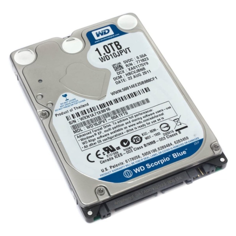 1TB LAPTOP HDD WESTERN DIGITAL